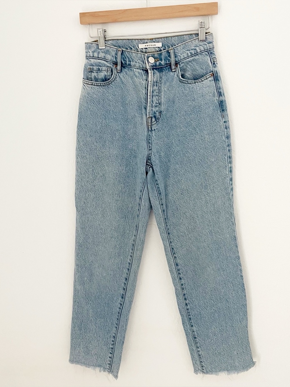Pacsun high rise straight light Wash jeans size 25